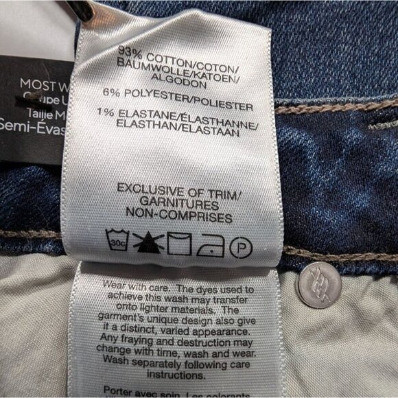 Silver Jeans Co. Most Wanted Universal Fit Mid Rise Skinny Boot Jeans W27L31 NWT - Picture 7 of 12